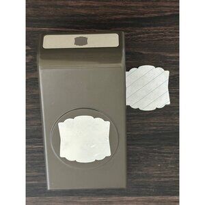 Stampin' Up Label Punch Scalloped Square Shape Scrapbooking Tool